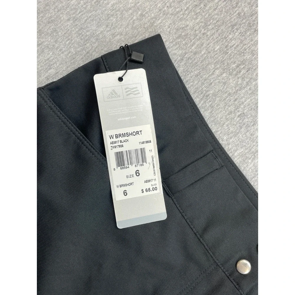 Adidas Shorts Womens 6 Black Golf‎ Shorts Performance NWT